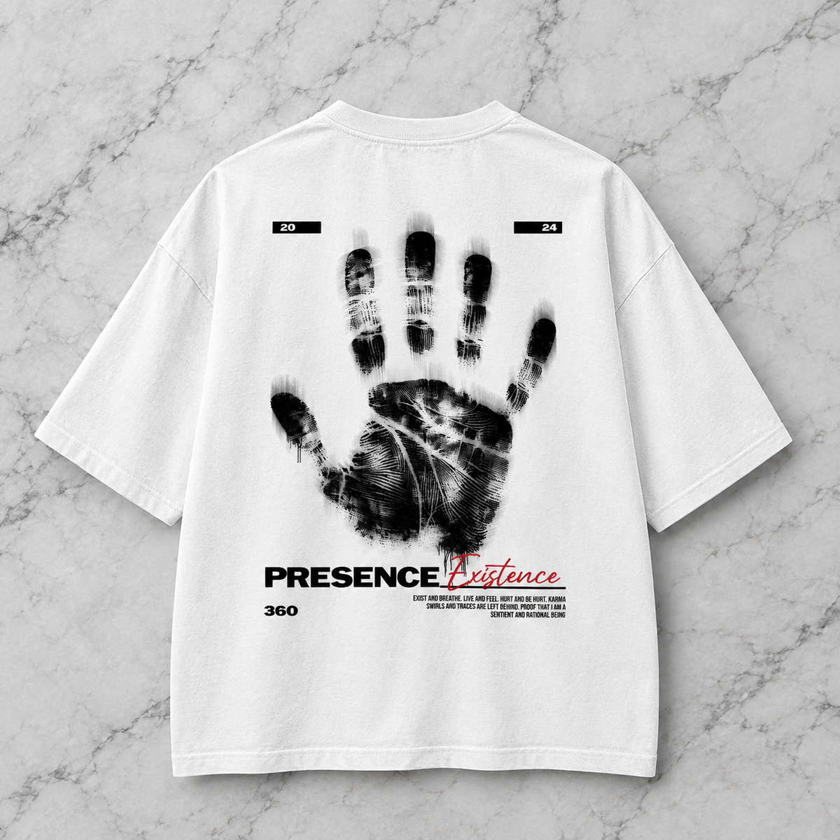 Presense Existence Drop Shoulder T-Shirt | Al-Raqiq