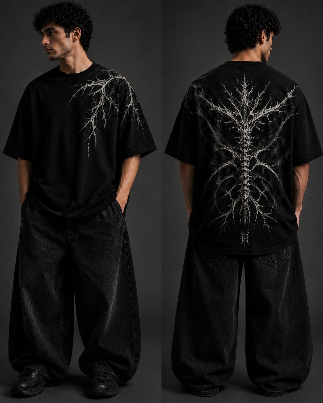 Lightning Root Oversized Graphic T-Shirt – Al-Raqiq