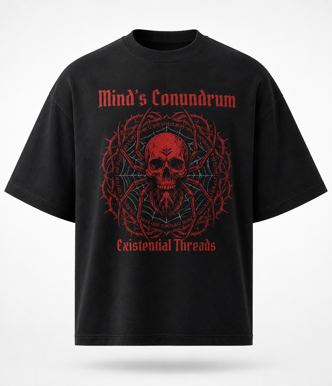 Mind's Conundrum – Arachniida Oversized Graphic T-Shirt