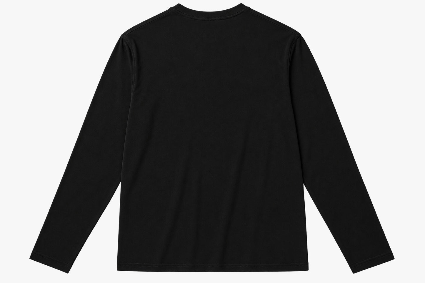 Men's Black Long Sleeve Henley Shirt | Premium Casual Fit