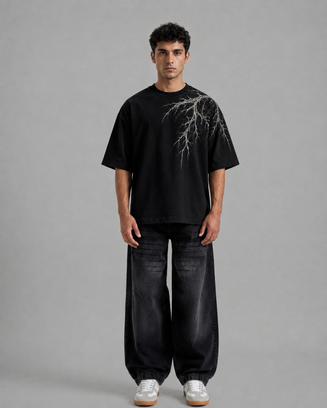 Lightning Root Oversized Graphic T-Shirt – Al-Raqiq